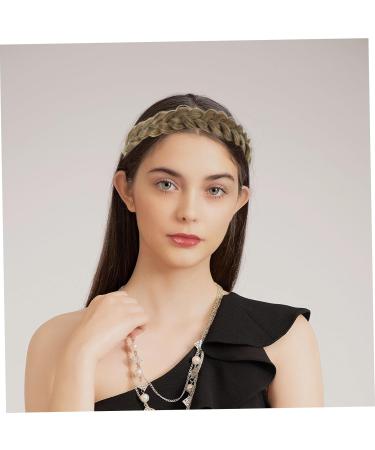 Hair Bands Wig Headbands Hair Ties Hair Accessory for Women Braided Headband Braided Hair Women Headdress Hair Braid Headband Women Hairpiece Headband for Women Girl Plastic 22t - Buy Online on GoSupps.com
