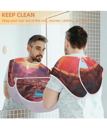 Buy Landscape Sunset Beard Bib Apron - Best Hair Catcher for Men | Father's Day & Christmas Gift for Dad & Husband - Buy Online on GoSupps.com