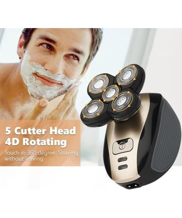 6 in 1 Electric Head Shaver for Bald Men - Premium Bald Head Shaver & Trimmer - Perfect Gifts for Men (Beige - Buy Online on GoSupps.com