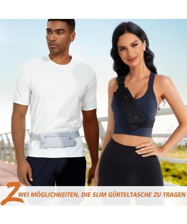 JASGOOD Hip Pocket Elastic Running Pocket for Men & Women - Jogging Fitness Belt & Breast Pocket - Black - Buy Online on GoSupps.com