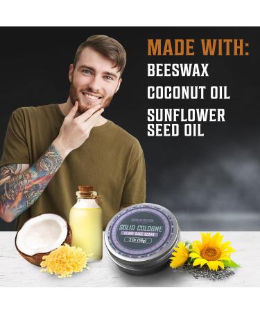 Viking Revolution Clary Sage Mens Solid Cologne Men 2 Oz - Men Solid Perfume with Clary Sage Cologne for Men - Balm Cologne for Mens Cologne Balm Travel Cologne Wax (1 pack Clary Sage) Clary Sage 2 Ounce (Pack of 1) - Buy Online on GoSupps.com