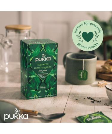 Pukka th vert matcha supr me bio 20 sachets 20 Unidad (Paquete de 1) - Buy Online on GoSupps.com