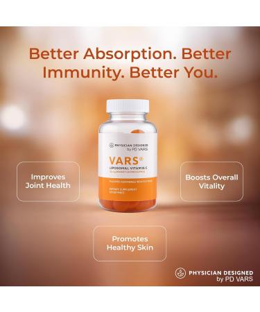 Physician Designed VARS Liposomal Vitamin C Gummies for Adults 125mg | Advanced Absorption for Immune Support | 60 Gummies - Buy Online on GoSupps.com