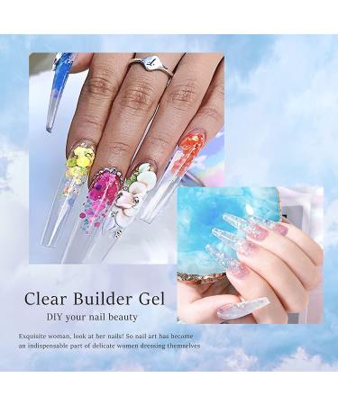 2oz Clear Builder Gel for Nail Extensions and Sculpting - Salon-Quality UV Gel for DIY Nail Art at Home - Buy Online on GoSupps.com