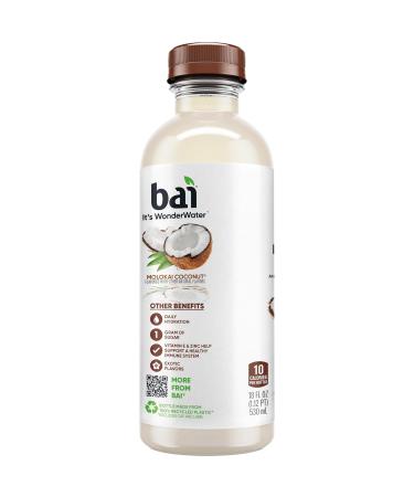 Bai Antioxidant Infusion Flavoured Water Beverage Molokai Coconut 530 mL 12-Count 12-Molokai Coconut - Buy Online on GoSupps.com