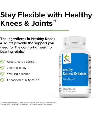 Terry Naturally Healthy Knees & Joints - Curcumin & Boswellia Complex - 60 Capsules - Promotes Flexibility & Mobility - Gluten-Free - Buy Online on GoSupps.com