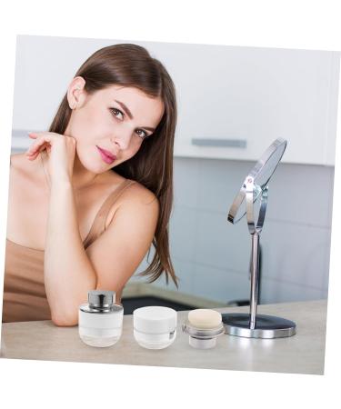 Outanaya 2pcs Mushroom Head Loose Powder Box Empty Powder Case Travel Powder Case Make up Holder Plastic - Buy Online on GoSupps.com