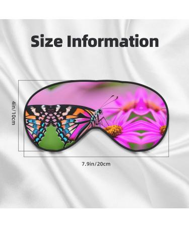 Buy Floral Butterfly Double-Sided Sleep Eye Mask | Comfort Soft Blindfold with Adjustable Strap - Block Out Light - Buy Online on GoSupps.com