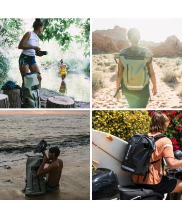 Earth Pak Waterproof Backpack: 35L / 55L / 85L Heavy Duty Roll-Top Closure with Easy Access Front-Zippered Pocket and Cushioned Padded Back Panel for Comfort with IPX8 Waterproof Phone Case 55L Green - Buy Online on GoSupps.com