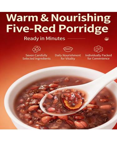 Bouillie De C r ales M lang es 5 Ingr dients 525 G (7 Sachets Individuels) | Congee Grains Grossiers Sain Cuisson Facile For Le Petit-d jeuner/repas/collation D licieux Et Nutritif - Buy Online on GoSupps.com