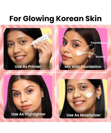 PRO Strobe Cream - Pink Topaz (30g) | Primer & Highlighter for Glowing Korean Skin | Instant Radiance & Dewy Makeup Base | International Shipping Available - Buy Online on GoSupps.com