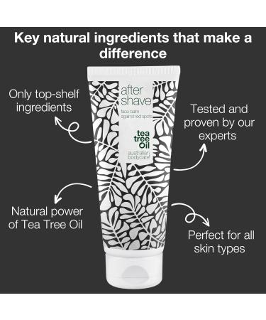 After Shave Balm with Tea Tree Oil for Men 200ml - Soothes Irritation, Eliminates Razor Burn, Reduces Ingrown Hairs - Moisturizing After Shaving - Pack of 1 - Buy Online on GoSupps.com