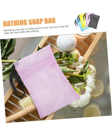 Baluue 4 Pcs Soap Net Bag Soap Saver Pouch Mesh Soap Bag Bar Soap Pouch for Bathing Soap Bar Bag Nylon - Buy Online on GoSupps.com