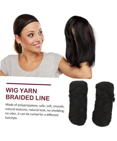 minkissy 2 Rolls Brazilian Wool Braid Clip on Hair Extensions Long Hair Wig Fish Line Extension Multi- Colors Party Highlights Invisible Wire Headband Polypropylene Hair Piece Natural 19.9X9X7CM Black - Buy Online on GoSupps.com