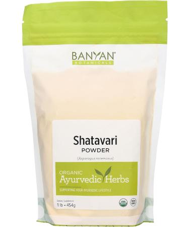 Banyan Botanicals Organic Shatavari Powder Asparagus Racemosus Ayurvedic Herb For Vata and Pitta Balanced Female Hormones Energy Vitality & More - 1LB (454 g) - Buy Online on GoSupps.com