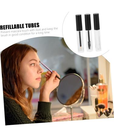 SOESFOUFU 6pcs Eyeliner Eyelash Bottle Lash Mascara Lip Gloss Tubes Transparent Mascara Clear Lipgloss Plastic - Buy Online on GoSupps.com