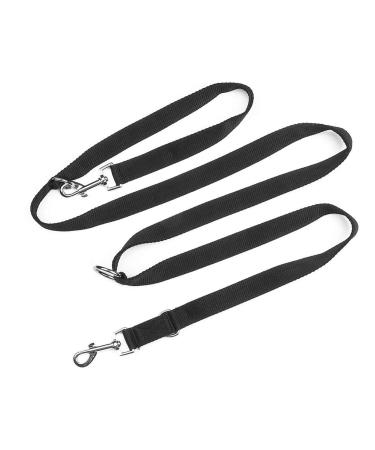 YankMooM Dog Training Lead Leash 6.9FT Double Ended Dog Lead for Training Walking Running Multi-Function Dog Lead Rope(Black) - Buy Online on GoSupps.com