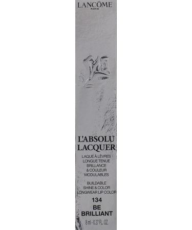 L'Absolu Lacquer Lipstick 134-Be Brilliant - 8 ml | International Shipping Available - Buy Online on GoSupps.com