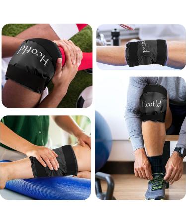 Large Full Knee Ice Pack for Injuries - Reusable Hot Cold Compression Wrap for Sports Injuries, ACL Surgery Recovery, Arthritis Relief - Buy Online on GoSupps.com