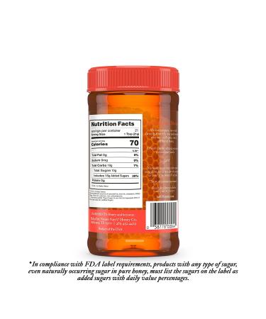 Nature Nate's 100% Pure Raw & Unfiltered Honey and Comb 16oz - Natural Sweetness in Every Scoop - Buy Online on GoSupps.com
