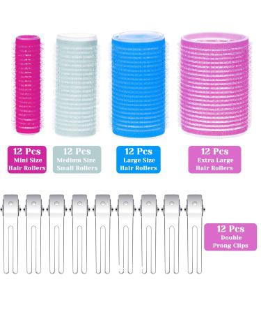 Anezus 60 Pcs Self-Grip Hair Rollers Set with Clips - Hair Curlers for Men and Women - Buy Online on GoSupps.com