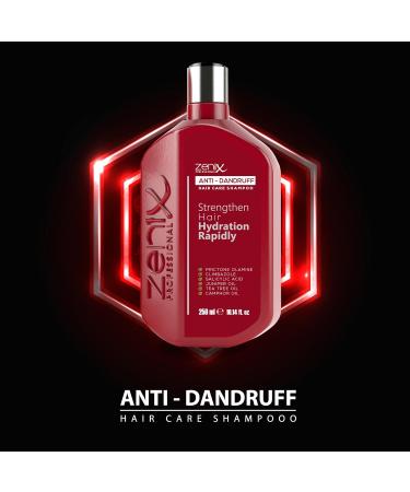 Buy Zenix Shampoo 250ml - Dermatologically Tested Prictone Olamine Climbazole Salicylic Acid & Tea Tree for All Hair Types - International Shipping Available - Buy Online on GoSupps.com