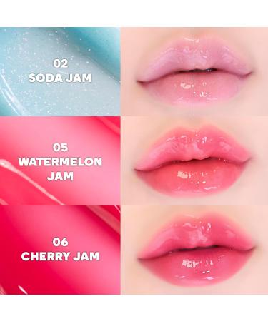 COLORGRAM TINTIN DORY LIP JAM 06 CHERRY JAM | Pudding Pot Lip Blush | Tinted Lip Jam Hydrating & Plumping Lip Gloss with Lightweight Non-Sticky Formula | Clear Radiance & Semi-Transparent Color - Buy Online on GoSupps.com