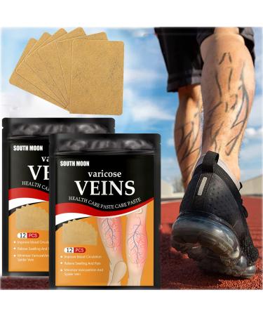 Varicose Vein Patch 24 PCs Varicose Veins Remove Patch - For spider veins improve the appearance of the legs and the blood flow relief of vein inflammation