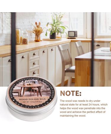SEISSO Wood Polish Wax | Best Paste Wax for Wood Finish & Furniture Care | Cleaner Conditioner & Restorer for Cabinets Floors & Tables - Buy Online on GoSupps.com