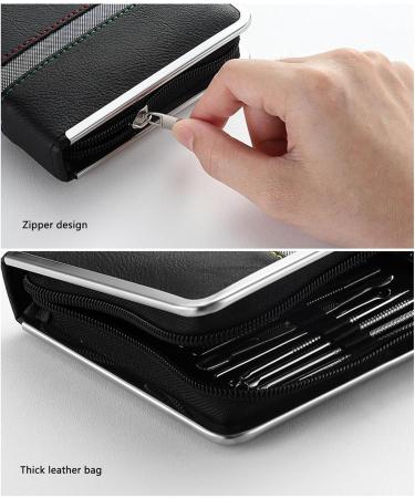 Carbon Steel Manicure Kit Mess and Hygienic Nail Clippers Set Accurate Clipping for Travel Manicure Tools Kit in Black - Buy Online on GoSupps.com