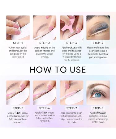 Libeauty Lash Lift Kit Eyelash Lift Kit Eyebrow Lamination 2 in 1 Salon Result Lasts 6 Weeks 10ml Large Capacity Eyelash Perming Kit with Tool for Salon & Home Use With Liquid Glue - Buy Online on GoSupps.com