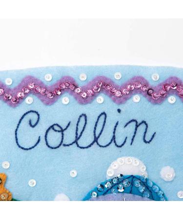 Bucilla Felt Applique Christmas Stocking Kit - Snow Family Portrait - 18 - Buy Online on GoSupps.com
