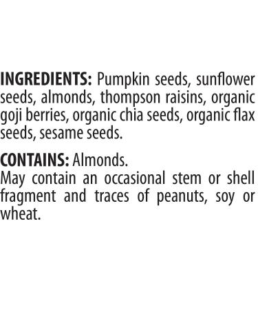 Raw Superfoods Salad Topper - Goji Berries, Almonds, Chia, Flax, Pumpkin Seeds, and More | Healthy, Non-GMO, Gluten-Free, Keto, Paleo, Vegan | High Fiber, Low Sugar - Buy Online on GoSupps.com