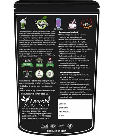 ORGANIZE Organic Prime Multhani Mitti Powder for Face Skin Whitening 200 GM by Organic Prime - Buy Online on GoSupps.com