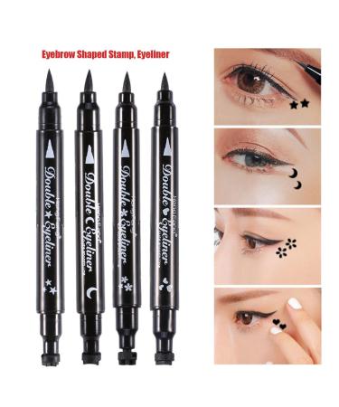 2 in 1 Double Liquid Eyeliner - Waterproof Pencil with Heart Stamp | Durable Eye Cosmetics for Stunning Looks - Buy Online on GoSupps.com