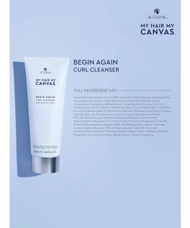 My Hair. My Canvas. Begin Again Vegan Curl Cleanser Shampoo - 1.35 oz | Best Shampoo for Curly Coily & Textured Hair - International Shipping - Buy Online on GoSupps.com
