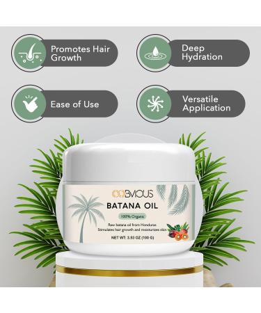 Batana Oil Hair & Skin Treatment - Natural Deep Hydration Mask for Hair Growth - 2 x 3.53 Oz - Coffee Scented Moisturizer for Men & Women - Buy Online on GoSupps.com