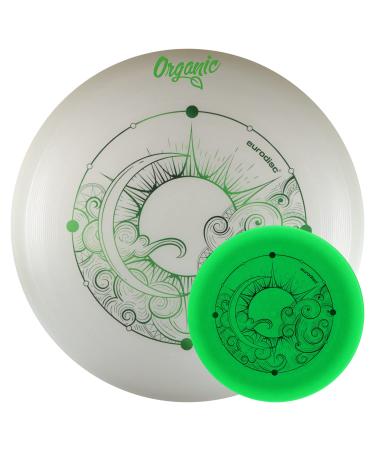 Eurodisc 175g SUPERGlow Night Glow Frisbee Organic Ultimate Disc Moon glow in the dark phosphorescent GREEN
