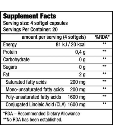 Buy 3 x Biotech USA CLA 400 80 Capsules - Premium Weight Management Supplement - International Shipping Available - Buy Online on GoSupps.com