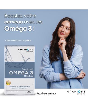 OM GA 3 CERVEAU - GRANIONS - Omega 3 DHA EPA - Omega 3 EPAX - Omega3-30 capsules Blanc 1 unit (Lot de 30) - Buy Online on GoSupps.com