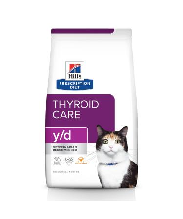 Hill's Prescription Diet y/d Thyroid Care Cat Food 8.5 Pound (Pack of 1)