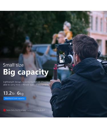 Neewer Camera Shoulder Rig Film Making Kit for DSLR & Camcorder | Soft Rubber Shoulder Pad, Dual Hand Grips | Canon/Nikon/Sony Compatible | Red + Black - Buy Online on GoSupps.com