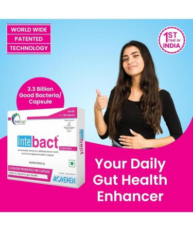 RICH HERBAL Inte.bact Probiotic Capsules for Gut Health 10 Veg Capsules Pack of 2 - Buy Online on GoSupps.com