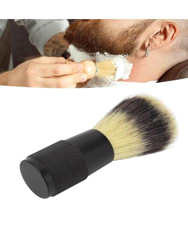 Premium Shaving Brush - Black Alloy Handle Soft Synthetic Bristles for Quick Lather | Perfect Beard Grooming Tool for Men - Buy Online on GoSupps.com