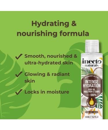 Inecto Coconut Body Oil 6.7 fl oz - Nourishing Hydration & Skin Glow - Buy Online on GoSupps.com