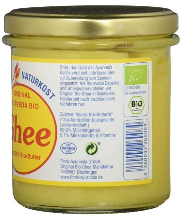 Buy Finck Naturkost Original Ayurveda Organic Ghee - 2 x 220g Pack | Premium Quality International Shipping - Buy Online on GoSupps.com