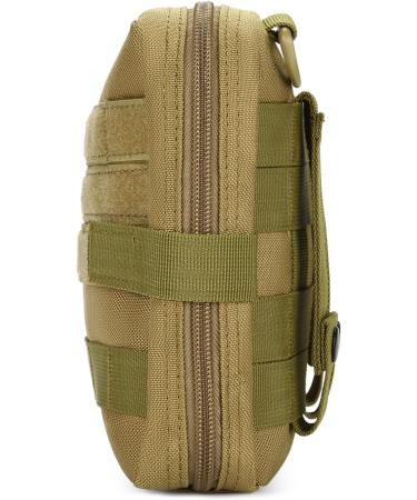 HuntVP Tactical Empty First Aid Bag | Waterproof Molle Pouch with Red Cross Patch | Emergency Kit for Camping & Outdoor | Type 3 Brown - International Shipping Available - Buy Online on GoSupps.com