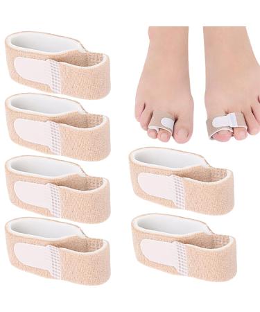 6Pcs Hammer Toe Straightener Reusable Hammer Toe Corrector for Men and Women for Provides Foot Pain Relief for Hammer Toes Crooked Toes Broken Toes Curled Toes and Overlapping Toes
