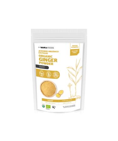 Organic Ginger Powder, 8 Oz or 227g, 100% Ginger Root Powder from Peru in Resealable Zip Lock Pouch Perfect for Cooking, Baking Gingerbread, Smoothies & Tea, Gluten Free, Free Of Additives, No Artificial flavors, Sugar- Free, Non GMO And Vegan